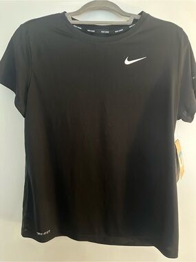 NWT Nike Black Dri Fit UPF TShirt